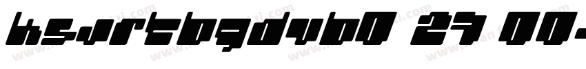 KSJRTBGDVB0 27 00字体转换